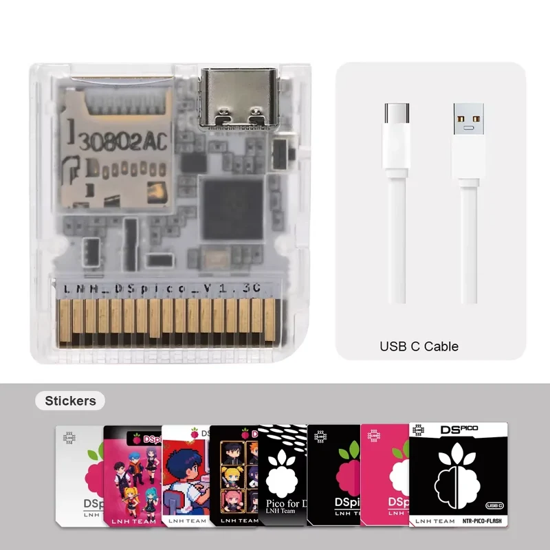 Chiscart DSpico USB C Version Game Cartridge For NDS NDSL DSi 3DS Consoles