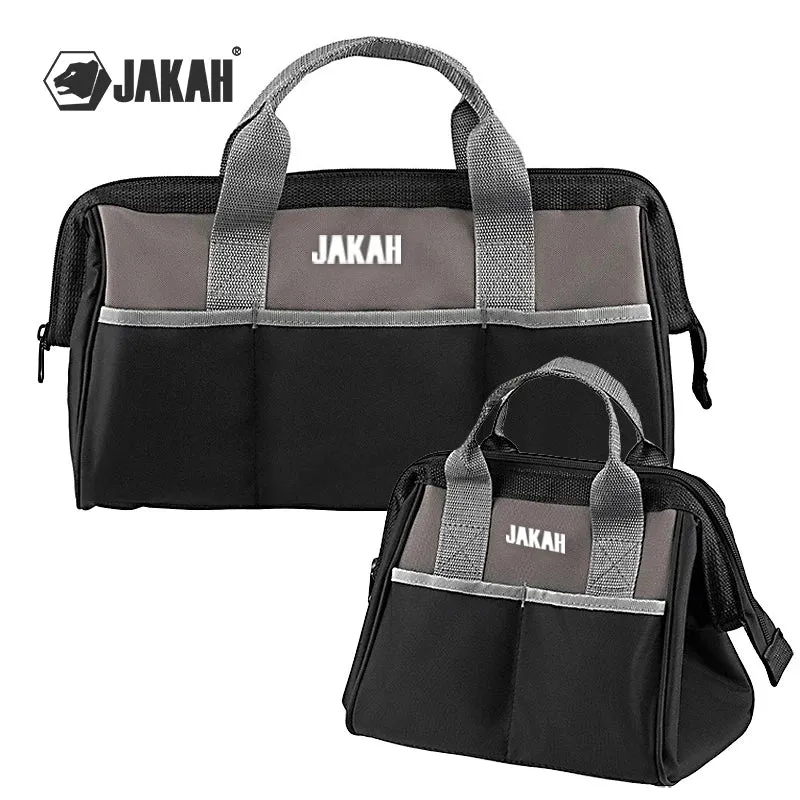 10-inch & 18-inch Tool Storage Bag, Zip-Top Wide Mouth Tool Tote Bag