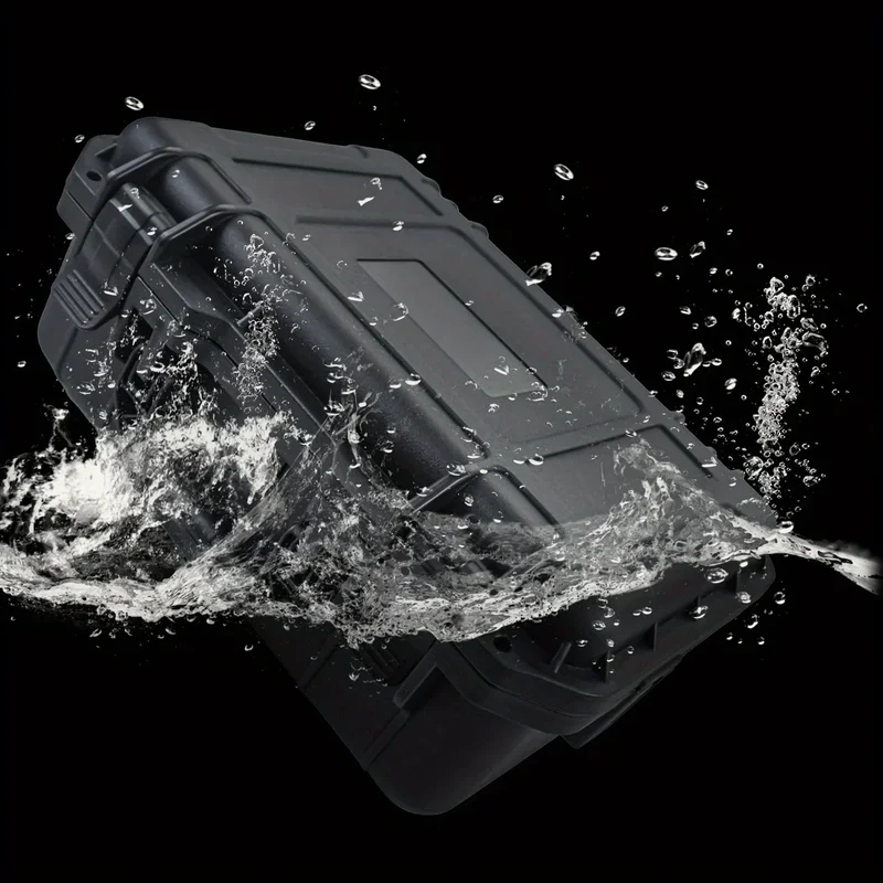 1pc Waterproof Hard Carry Case Bag Tool Case With Pre-cut Sponge Storage Box Safety Protector Organizer Hardware Toolbox