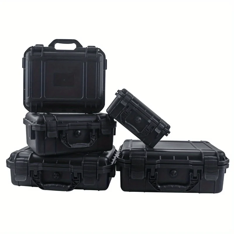 1pc Waterproof Hard Carry Case Bag Tool Case With Pre-cut Sponge Storage Box Safety Protector Organizer Hardware Toolbox