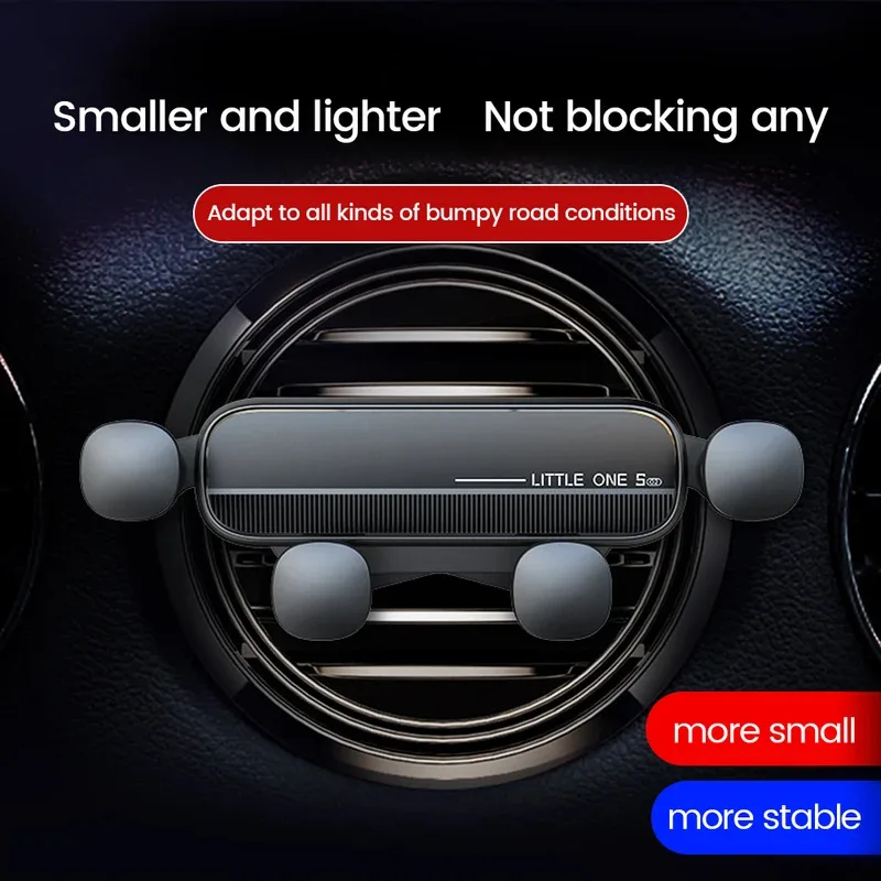 Universal Gravity Car Phone Holder Air Vent Mount Mobile Support for iPhone 13/12 Xiaomi - Automotive GPS Stand