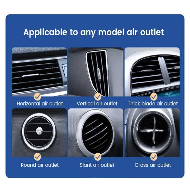Universal Gravity Car Phone Holder Air Vent Mount Mobile Support for iPhone 13/12 Xiaomi - Automotive GPS Stand