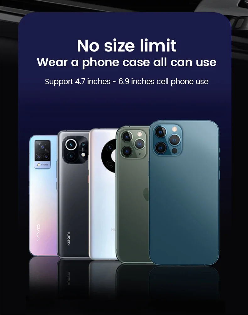 Universal Gravity Car Phone Holder Air Vent Mount Mobile Support for iPhone 13/12 Xiaomi - Automotive GPS Stand