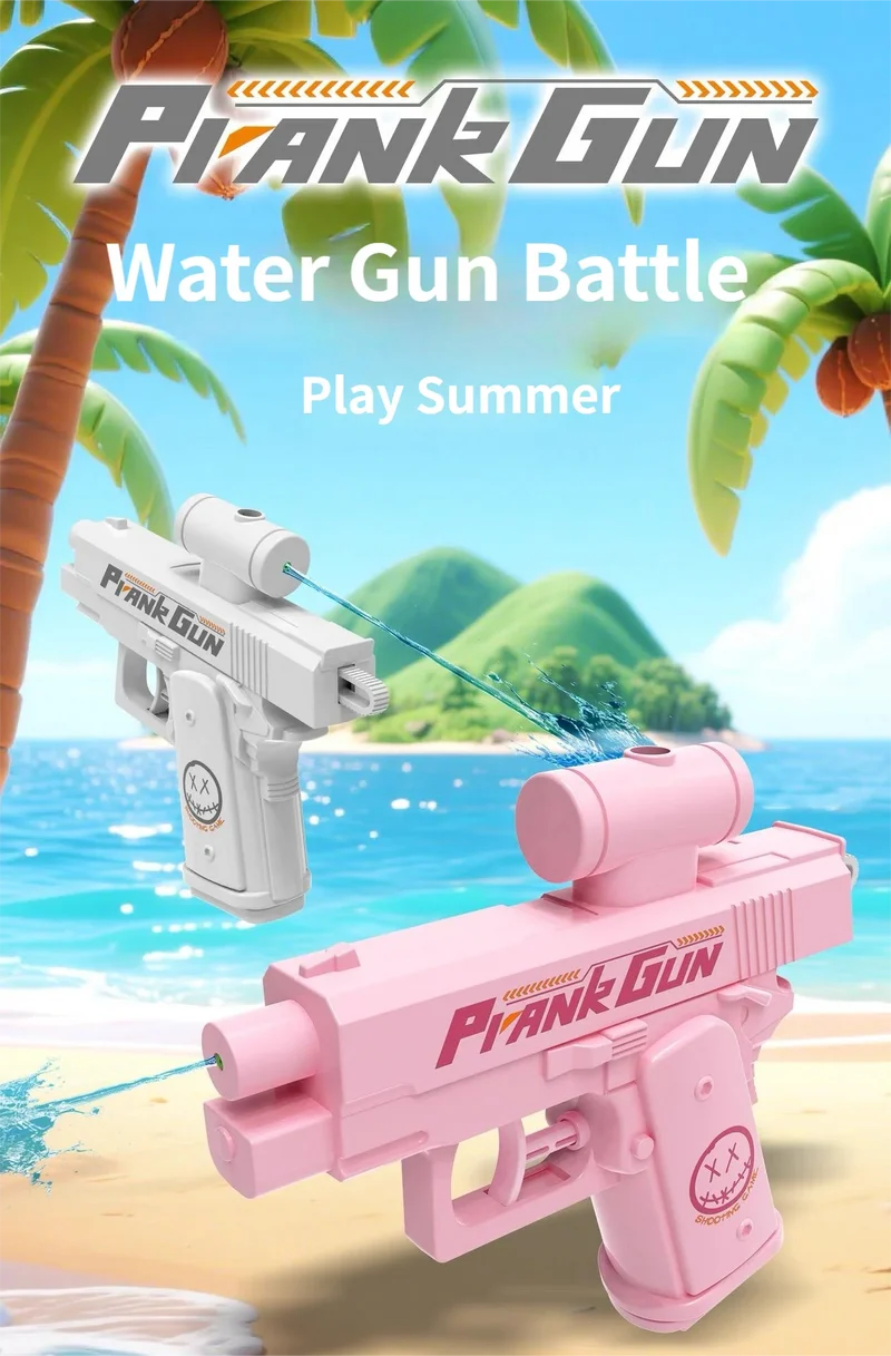 Two-Way Reverse Water Gun Prank Toys Mini Portable Squirt Gun for Kids Adults Summer Pool Beach Water Fight Stress Relief Gifts