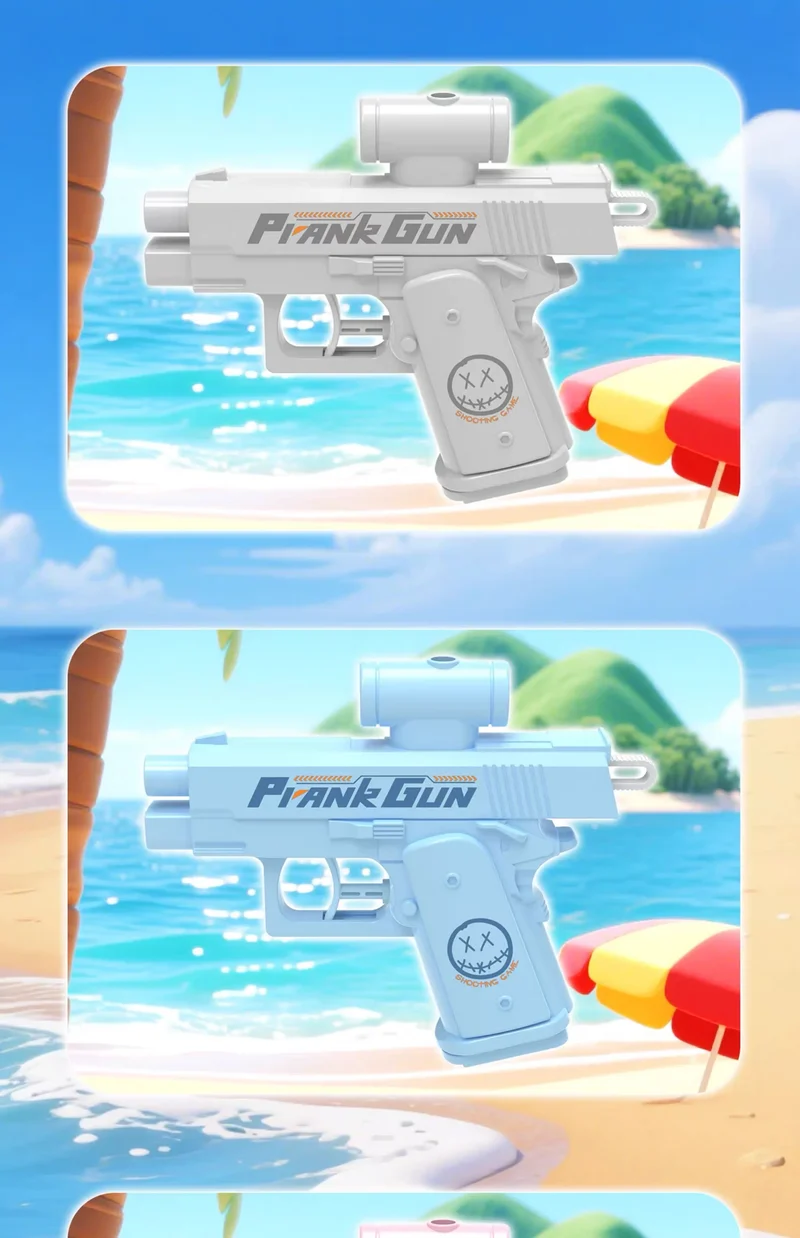 Two-Way Reverse Water Gun Prank Toys Mini Portable Squirt Gun for Kids Adults Summer Pool Beach Water Fight Stress Relief Gifts