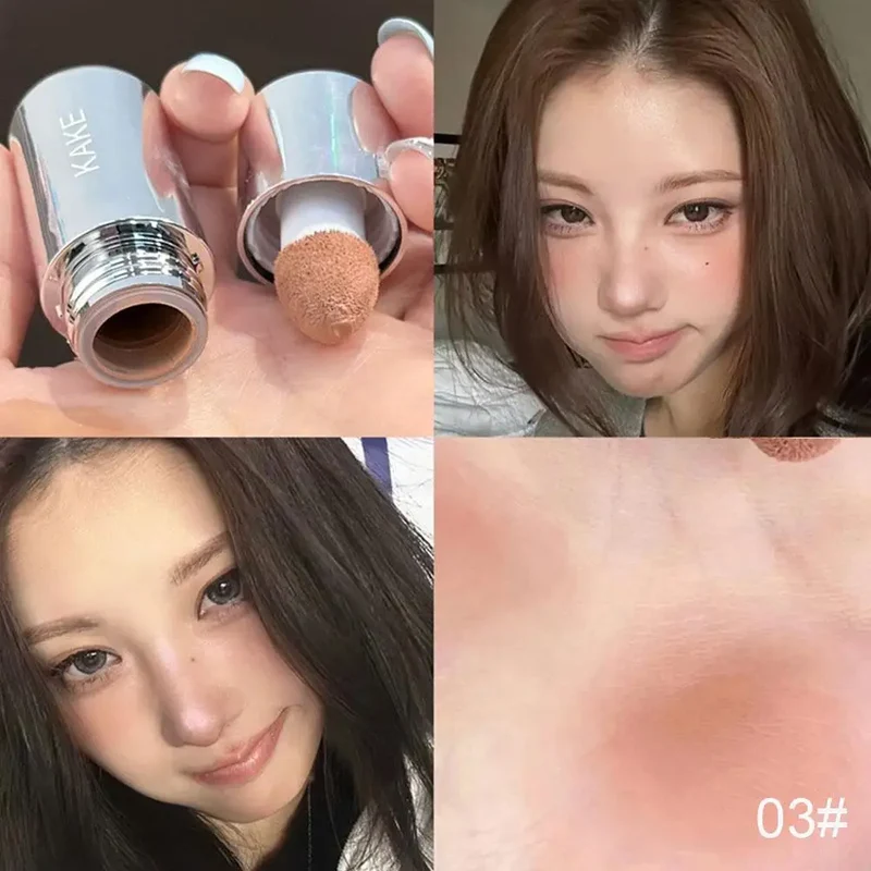 Velvet Liquid Blush Matte Sponge Head Blusher Natural Lasting Brighten facial Contour Blush Tint Makeup