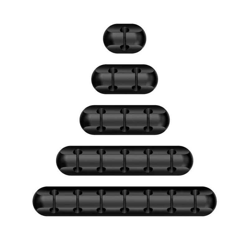 Silicone USB Cable Organizer USB Charging Cable Winder Desktop Tidy Management Clips Cable Holder For Mouse earphone Accessories