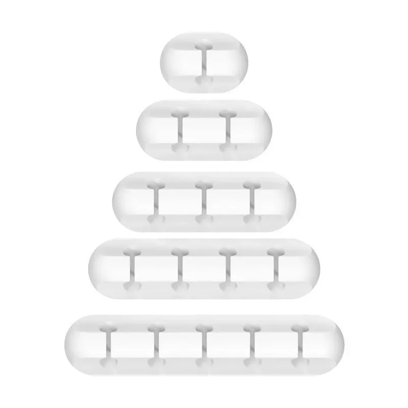 Silicone USB Cable Organizer USB Charging Cable Winder Desktop Tidy Management Clips Cable Holder For Mouse earphone Accessories
