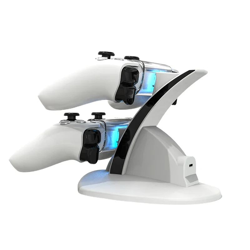 Dual Controller Charging Dock Game Accessories for PS5 Gamepad Charger Dock Station