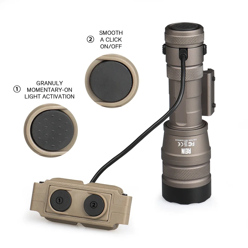 2023 New HOT Waterproof Shockproof Dustproof 1000 Lumens LED Light Tactical Flashlight HK15-0155
