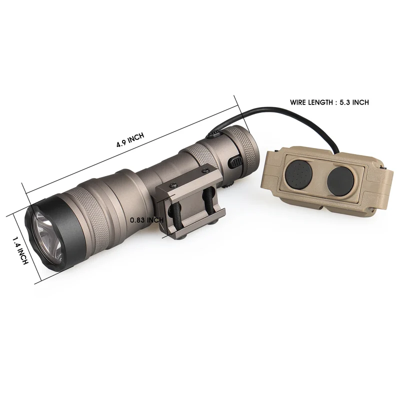 2023 New HOT Waterproof Shockproof Dustproof 1000 Lumens LED Light Tactical Flashlight HK15-0155