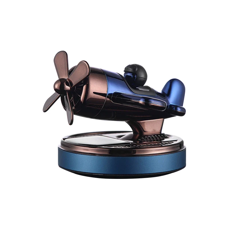 Paper Airplane Fighter Air Freshener Perfume Solar Powered Car Dashboard Essential Oil Holder Liquid Freshener for Vehicles