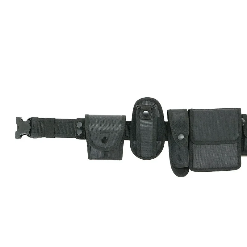 Tactical Security Duty Belts Multifunctional Gun Holster Flashlight Pouch Sets Utility Kit Patrol Belt for Hunting Accessories