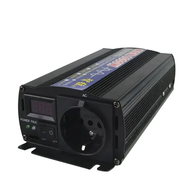 EX-factory Price 1000w UPS Power Inverter 12v 24v to 220v with Charger for Solar Use