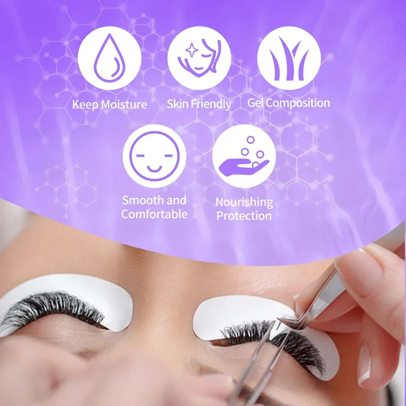 VEYES Cotton Herbal Under Eye Mask Gel Patches for Eyelash Extensions