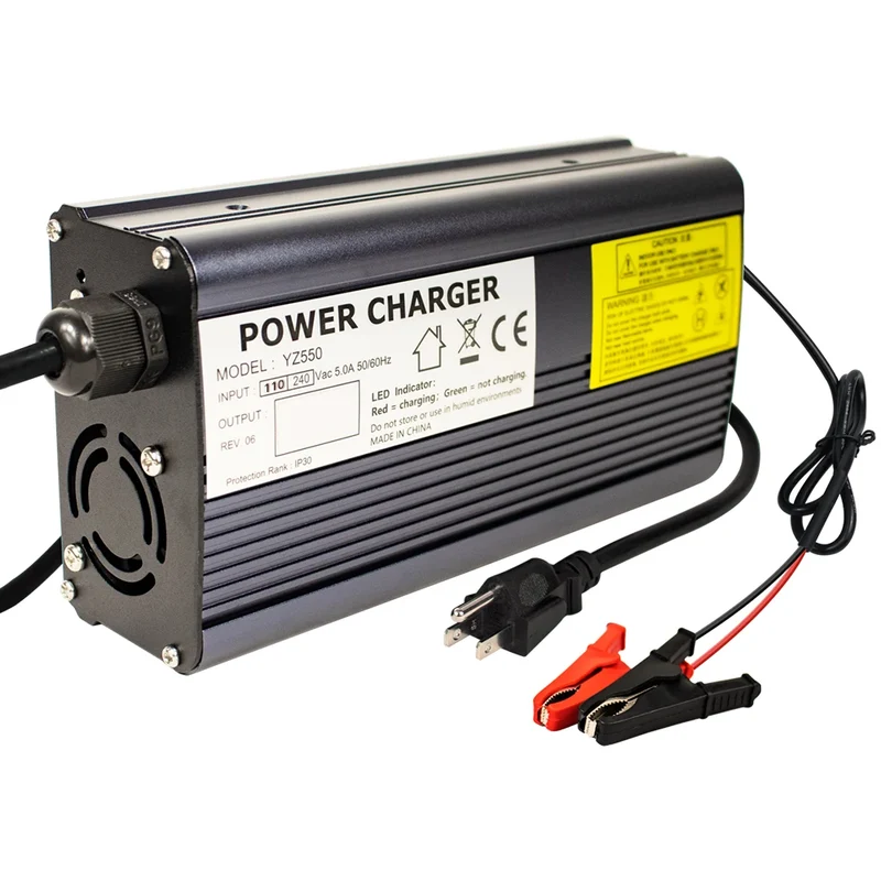 YZPOWER 4.2v20a 1S Motorcycle Charger 4.2 Volt 20A Lithium Battery Charger 100W Electric for 3.7V 20A Battery Pack