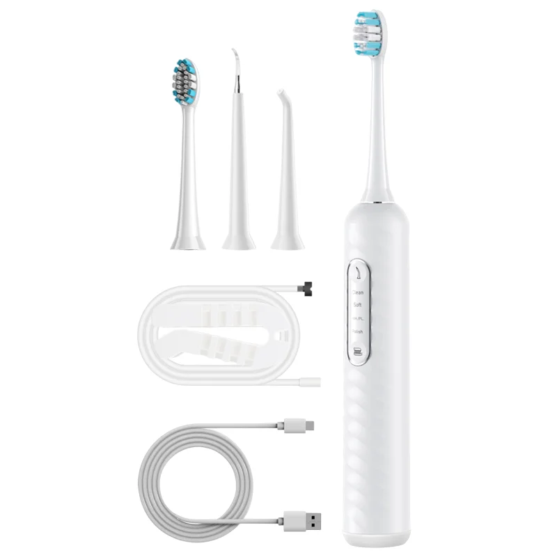 3-in-1 Sonic Electric Toothbrush Water Flosser 38K VPM 4 Cleaning Modes Teeth Whitening Gum Care IPX7 Medium Tartar Removal