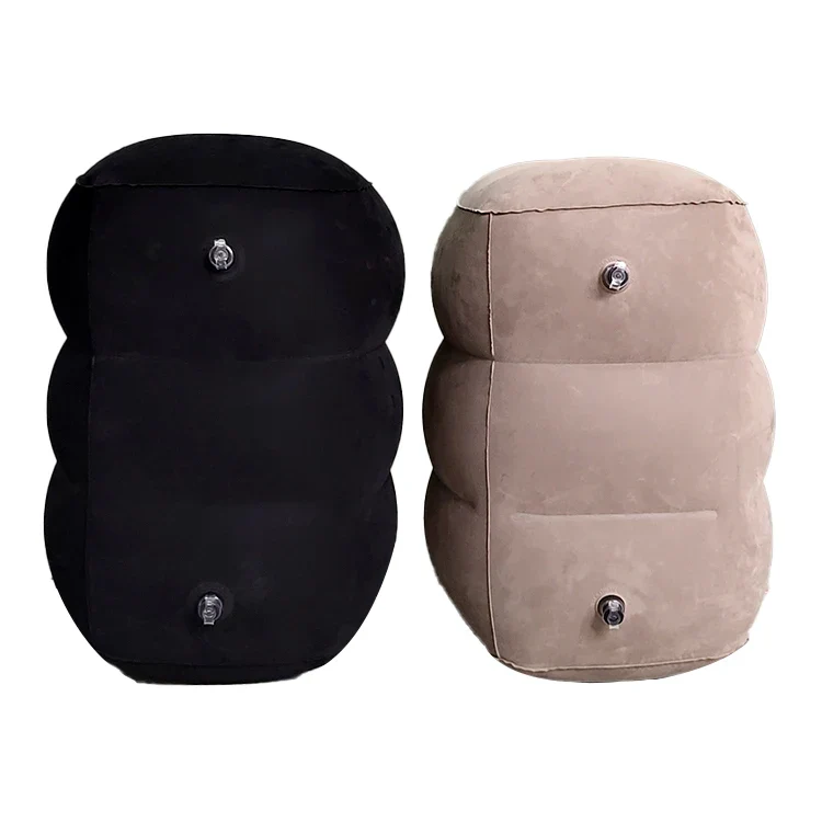 3 1 One Valve EJOY EP-03 Airplane Travel Leg Rest Inflatable Footrest Pillow Removable Washable Cover PVC+Flocking Material