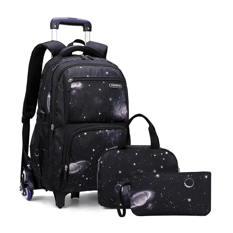 Japanese Korean Student Backpack Large Capacity Multi-Layer Breathable Design Waterproof Stylish Trolley for Stair Climbing