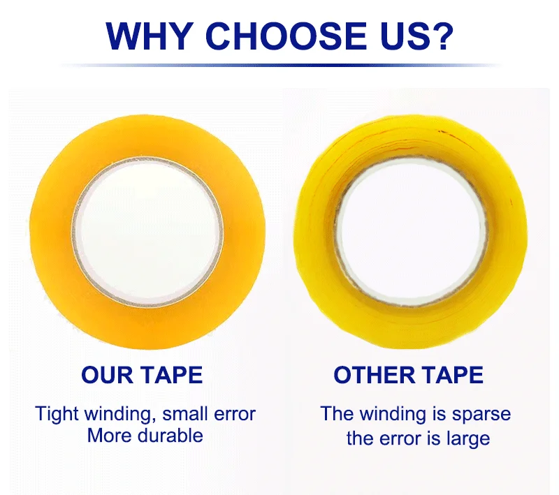 Custom Printed Strong BOPP Color Adhesive Packing Tape Hot Melt Acrylic With Custom Logo