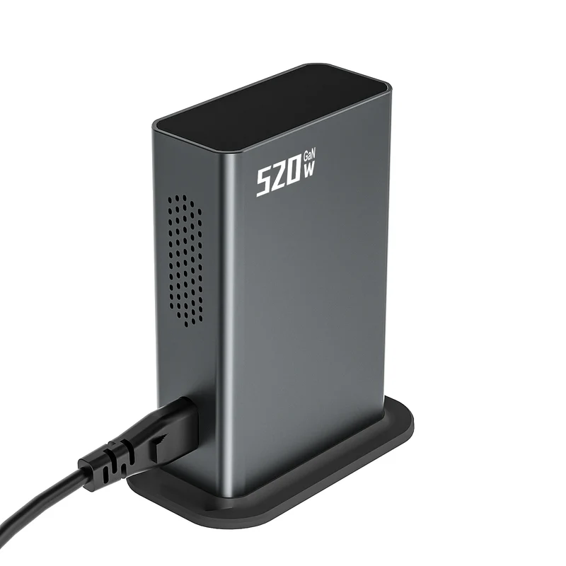 2026 New High Power Desktop Charger Adapter 520W Multi Port Laptop Mobile Phone Featuring 100W Gan Type C Charger