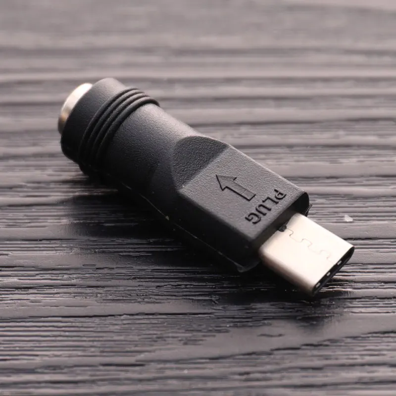 1/2pcs DC Power Adapter Converter 5.5x2.1mm Female Jack To USB Type C Male Connector DC To USBC For Laptop Notebook Computer