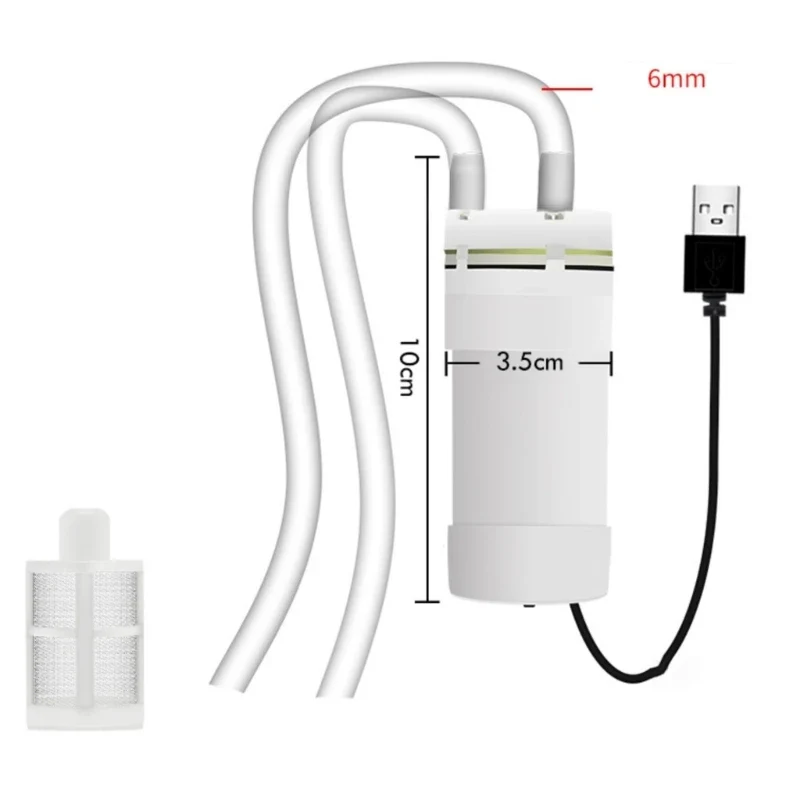 896F Water Dispenser with USB Power Supply and Self Priming Pump Balcony Waterlogging Water Pump Fish Water Pump
