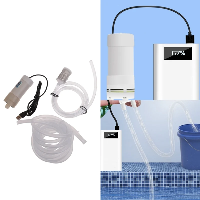 896F Water Dispenser with USB Power Supply and Self Priming Pump Balcony Waterlogging Water Pump Fish Water Pump