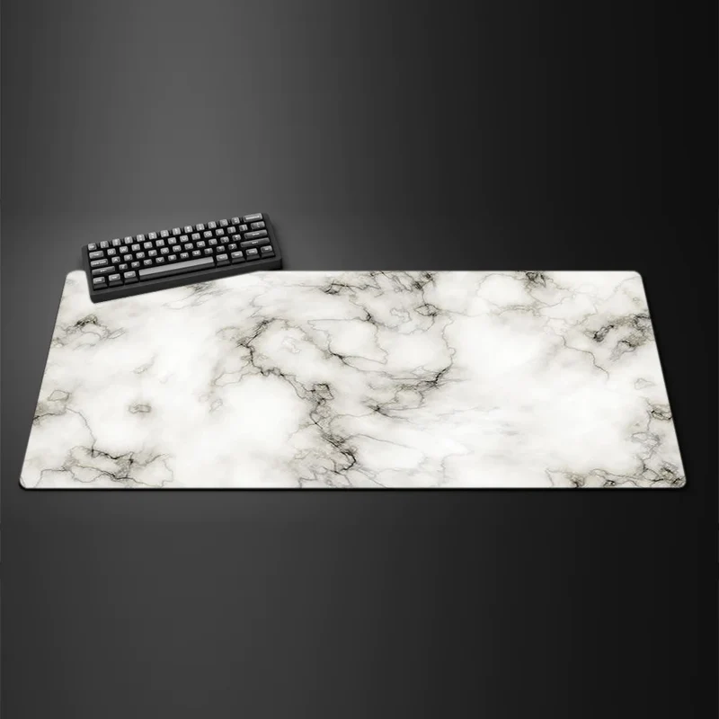 Marble Texture Mouse Pad New Large Computer Office Game Table Mats XXL 90x40 Rubber Anti-slip Gaming Keyboard Mat Long Desk Pads