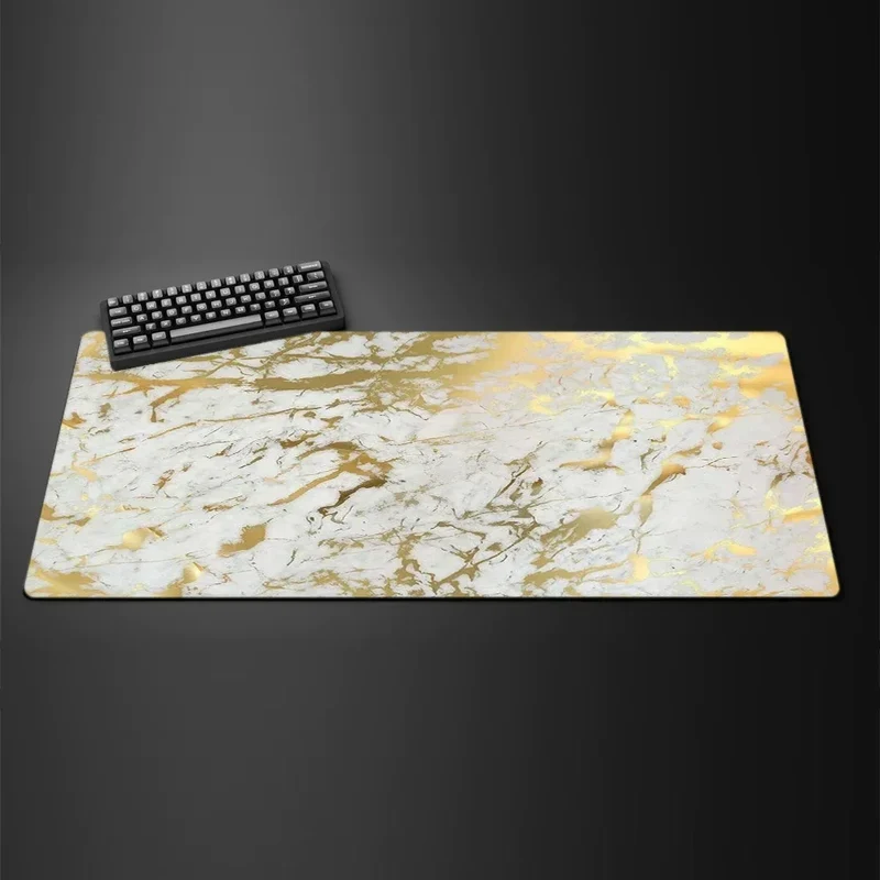 Marble Texture Mouse Pad New Large Computer Office Game Table Mats XXL 90x40 Rubber Anti-slip Gaming Keyboard Mat Long Desk Pads