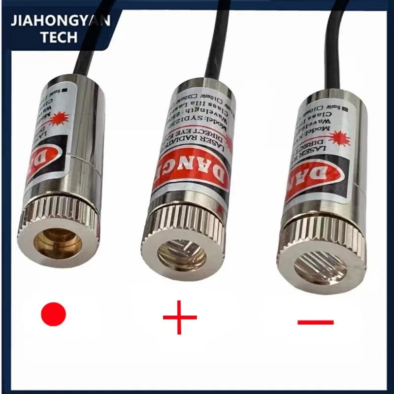 USB Line 650nm Dot Line Cross 12mm 5mw Adjustable focus red Diode Industrial Laser Module Positioning Copper Head