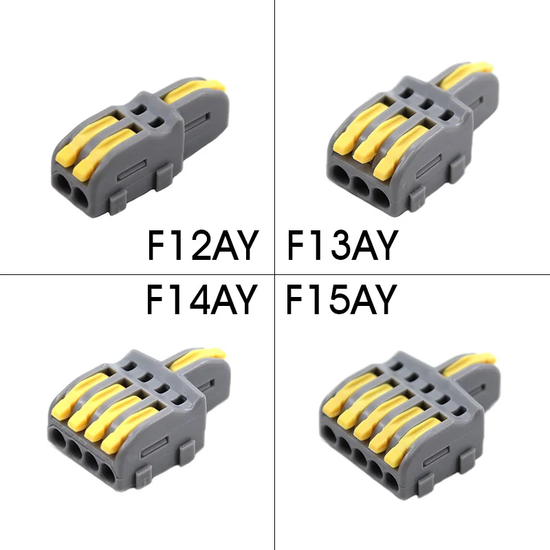 Wire Connector 1 Input Multiple Output Electrical Splitter Push-in Terminal Block Butt Home LED Light Quick Wiring Connectors