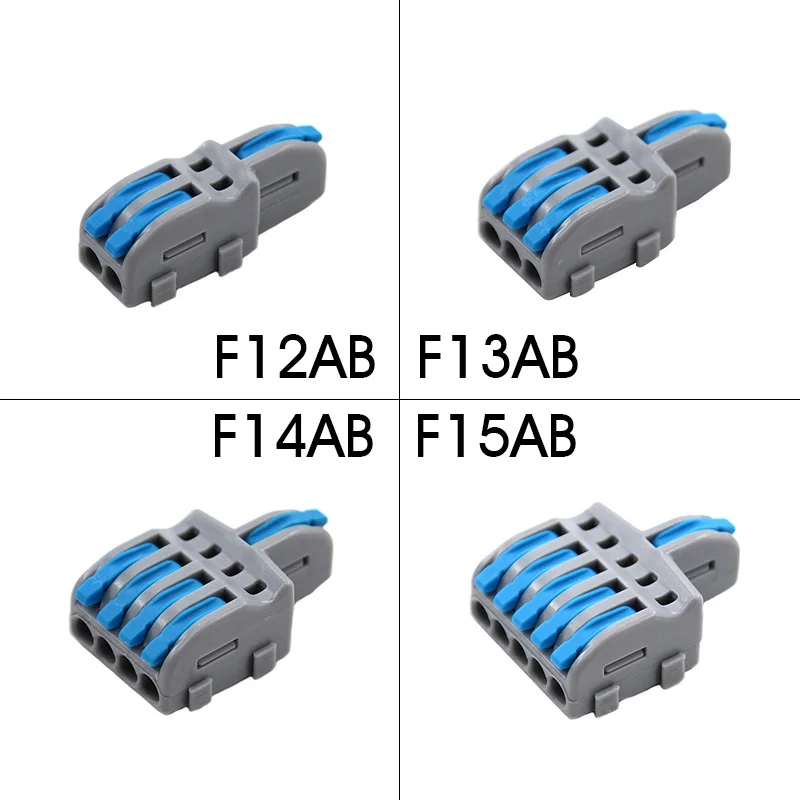 Wire Connector 1 Input Multiple Output Electrical Splitter Push-in Terminal Block Butt Home LED Light Quick Wiring Connectors