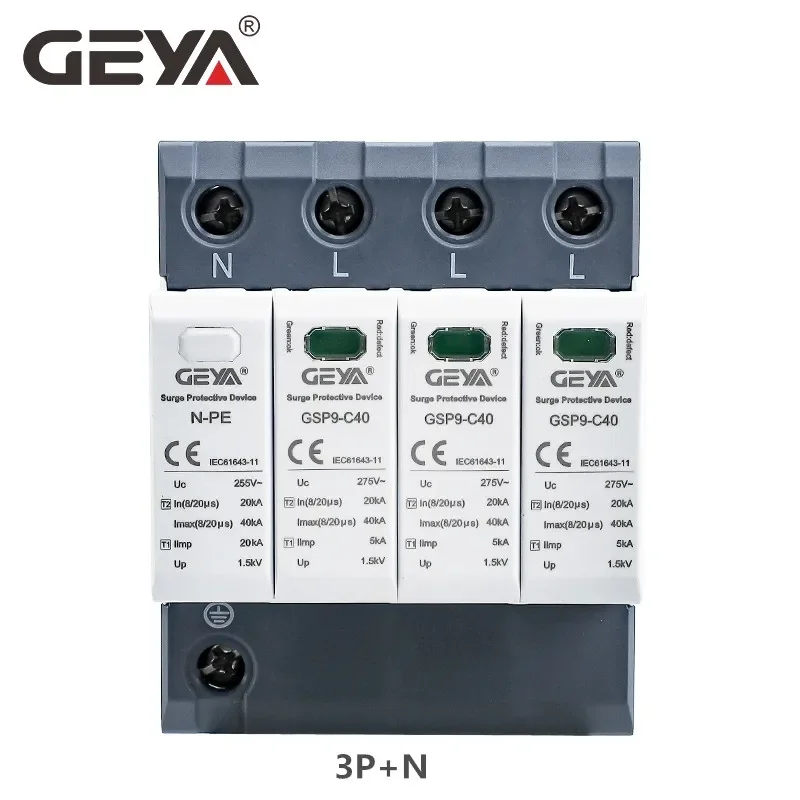 GEYA GSP9 Surge Protector Replacement Core for AC DC SPD 275V 385V 400V 440V 600V 1000V 1500V SPD Bridge