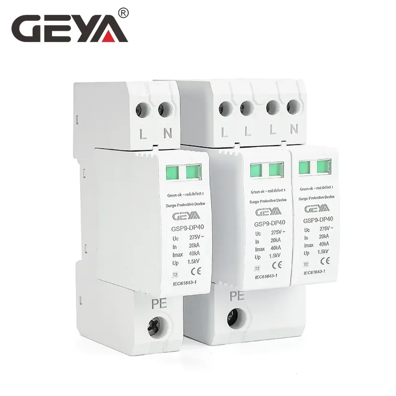 GEYA GSP9 Surge Protector Replacement Core for AC DC SPD 275V 385V 400V 440V 600V 1000V 1500V SPD Bridge
