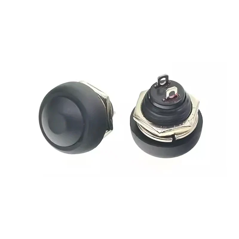 1-10PCS PBS-33B 12MM Small Pushbutton Switches Waterproof Switch Self-resetting Round Without Locking PBS-33B Push button switch