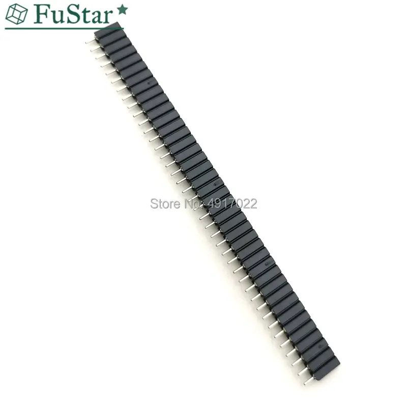 5pcs 1*40 Single Row Female Socket Plug Round Hole 1x40 7mm high. Pin 2.54 mm Board To Board Connector
