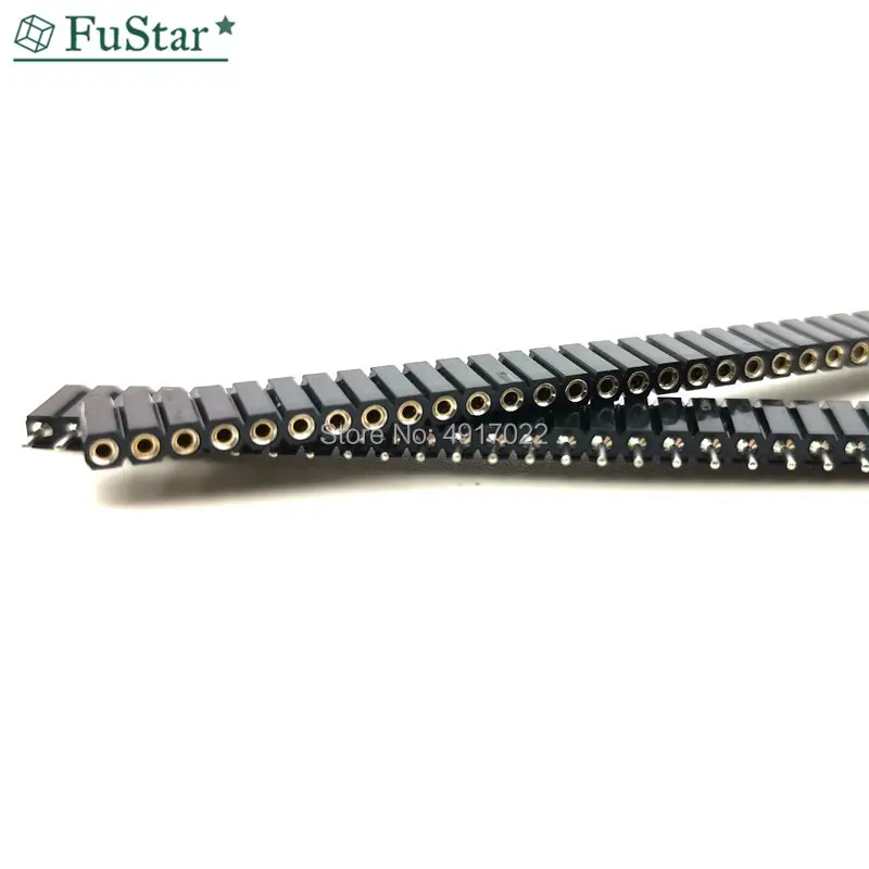 5pcs 1*40 Single Row Female Socket Plug Round Hole 1x40 7mm high. Pin 2.54 mm Board To Board Connector