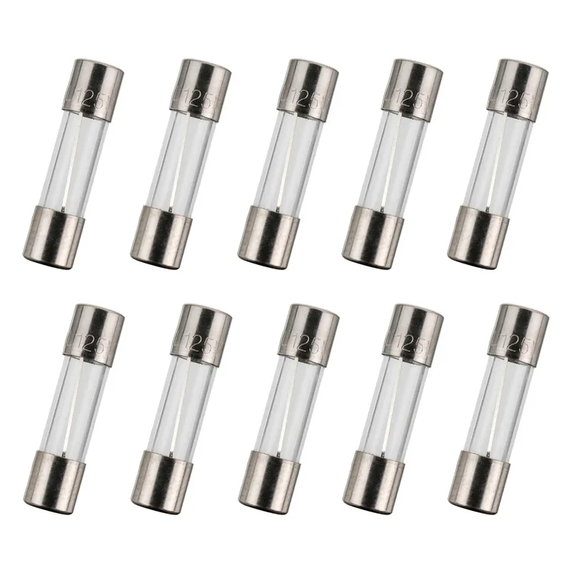 100pcs 5x20mm Quick Blow Glass Tube Fuse Assorted Kit Amp 0.2A 0.5A 1A 2A 3A 5A 8A 10A 15A 20A 250V with Storage Box