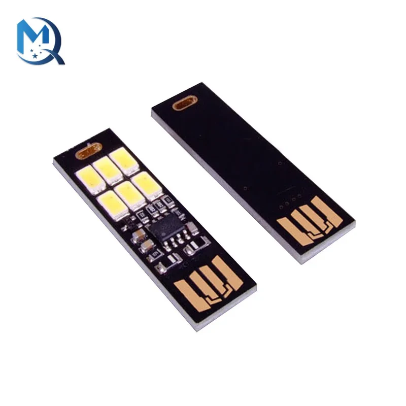 1-10Pcs Portable Mini 5730 USB 6 LED Light 5V Touch Sensor Dimmable Night Light for Power Bank Computer Laptop Book Reading Lamp