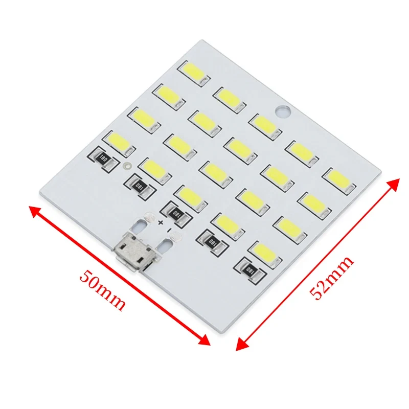 1PCS high quality 5730 smd 5V 430mA~470mA White Mirco Usb 5730 LED lighting panel USB mobile light Emergency light night light