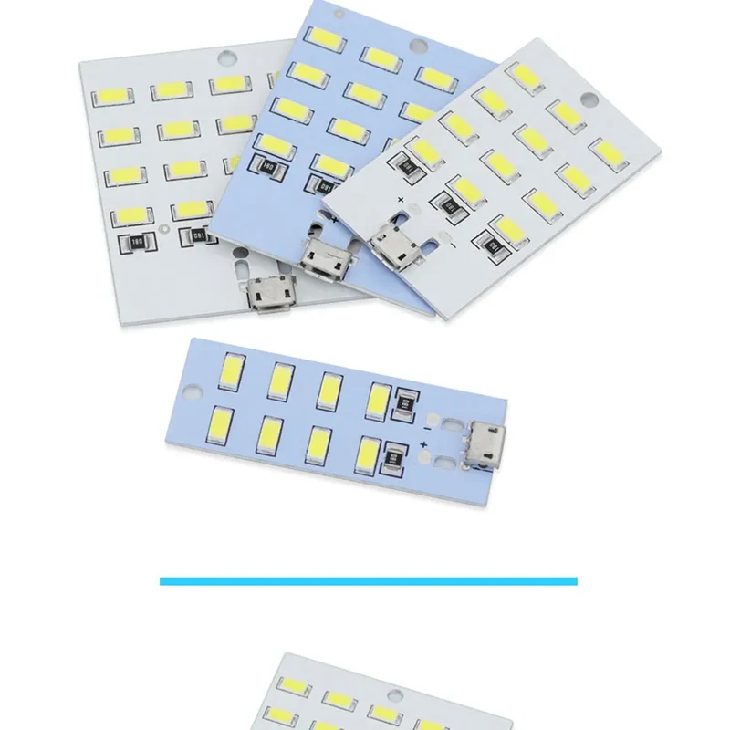 1PCS high quality 5730 smd 5V 430mA~470mA White Mirco Usb 5730 LED lighting panel USB mobile light Emergency light night light