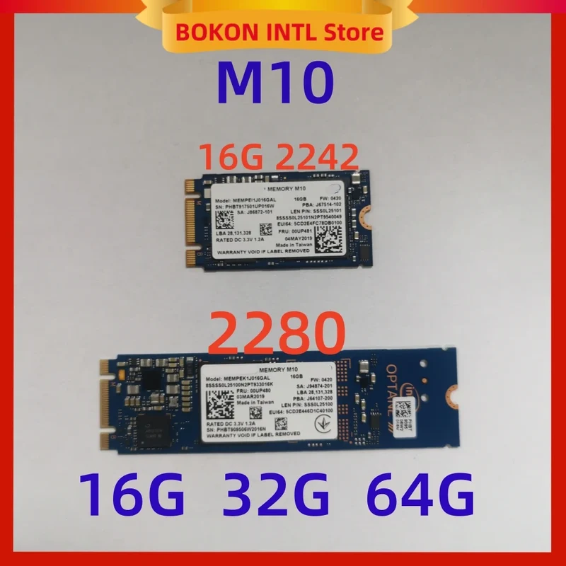 Original M10 16G 32G 64G M.2 NVME 2242 2280 for Intel optane generation Accelerated Cache