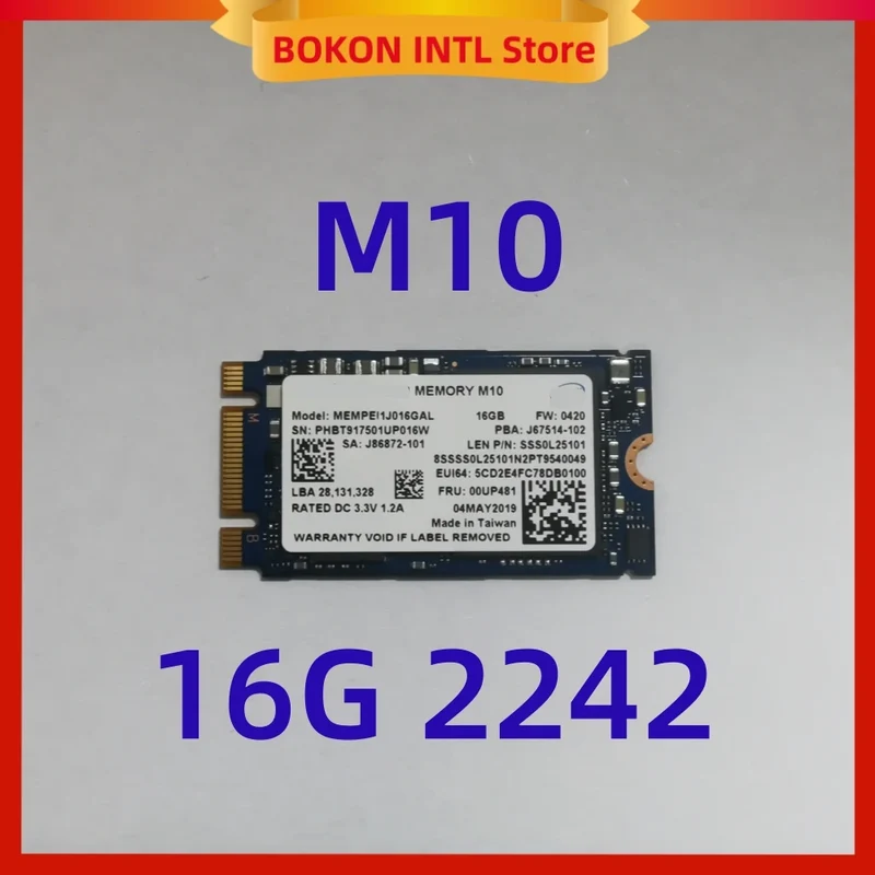 Original M10 16G 32G 64G M.2 NVME 2242 2280 for Intel optane generation Accelerated Cache