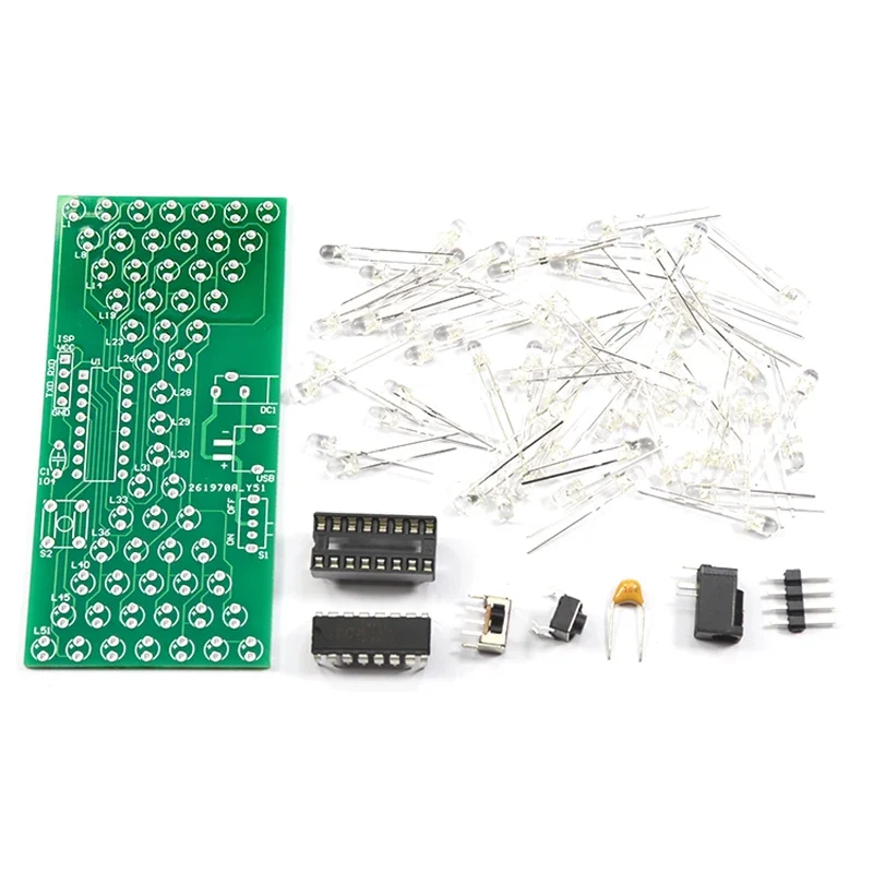 Light-emitting Diode LED Electronic Hourglass DIY Electronic Kit 5V Fun Welding Electronic Component Welding Skills Training