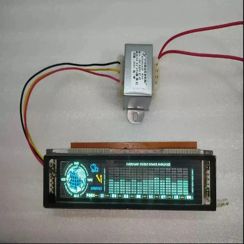 NEW Single Channel Dual Meter Display Audio Frequency Spectrum Displayvacuum Fluorescent VFD Display VU