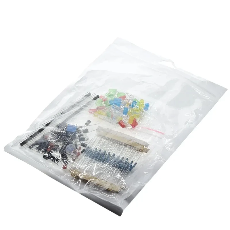 Electronics Components Basic Starter Kit for Arduino UNO Pi with LED Buzzer Capacitor Resistor Button