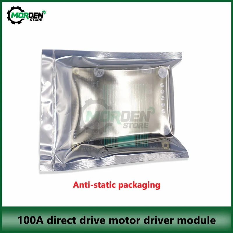 DC 12V~48V 100A High Power H-bridge DC Motor Controller Drive Module High Frequency H-bridge Dual Channel Motor Module Driver