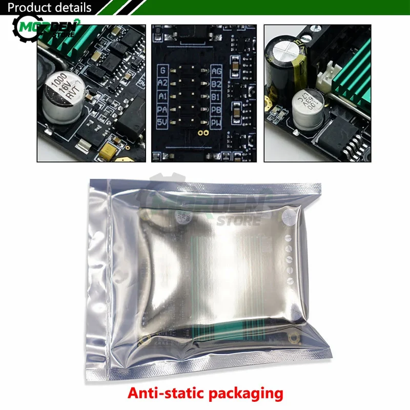 DC 12V~48V 100A High Power H-bridge DC Motor Controller Drive Module High Frequency H-bridge Dual Channel Motor Module Driver