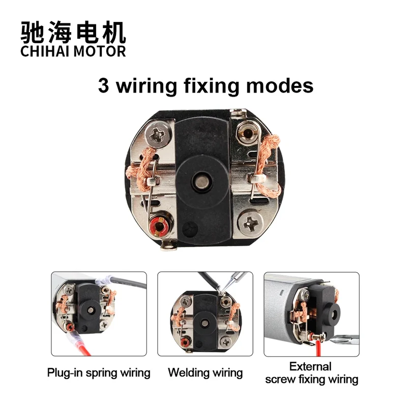 Chihai Motor CHF-480WA-22TPA M160 N35 NdFeB 25000RPM High Torque Motor AEG Motor Short Axis for Ver.3 Gearbox AK Series Airsoft